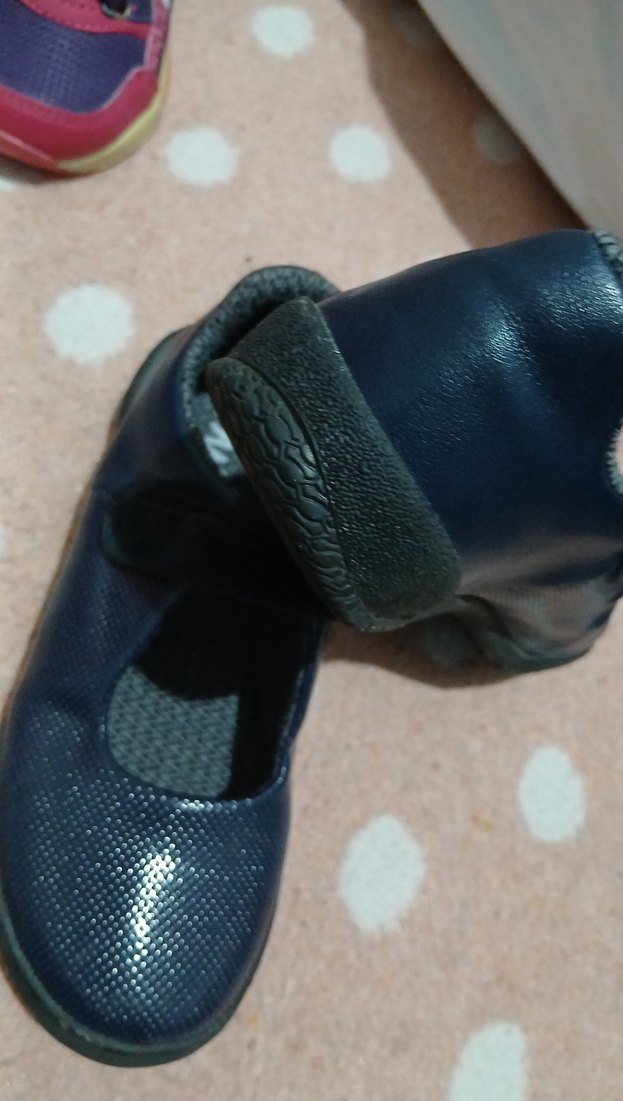 Kızlar için Koyu Mavi Tokalı Babet - Görsel 3