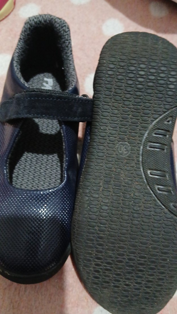 Kızlar için Koyu Mavi Tokalı Babet - Görsel 4