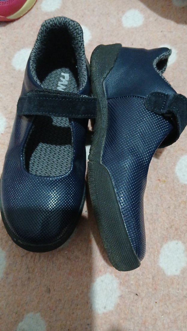 Kızlar için Koyu Mavi Tokalı Babet - Görsel 2