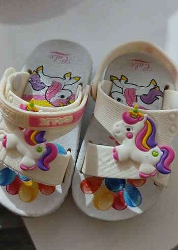 Kız Çocuk Beyaz Cırt Cırtlı Spor Ayakkabı - Görsel 9