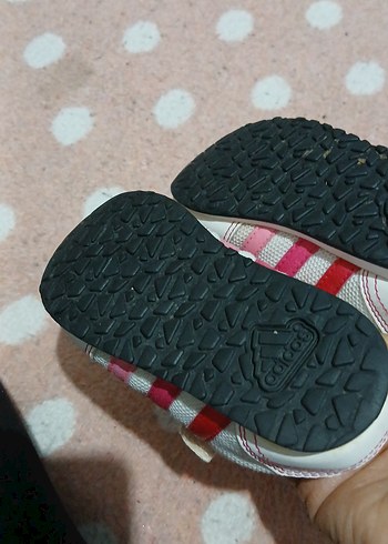 Kız Çocuk Beyaz Cırt Cırtlı Spor Ayakkabı - Görsel 6