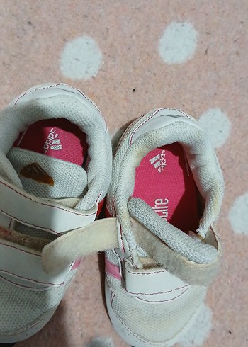 Kız Çocuk Beyaz Cırt Cırtlı Spor Ayakkabı - Görsel 4