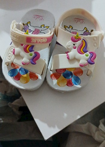 Kız Çocuk Beyaz Cırt Cırtlı Spor Ayakkabı - Görsel 8