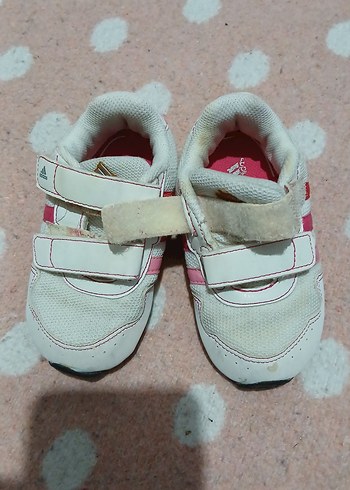 Kız Çocuk Beyaz Cırt Cırtlı Spor Ayakkabı - Görsel 3