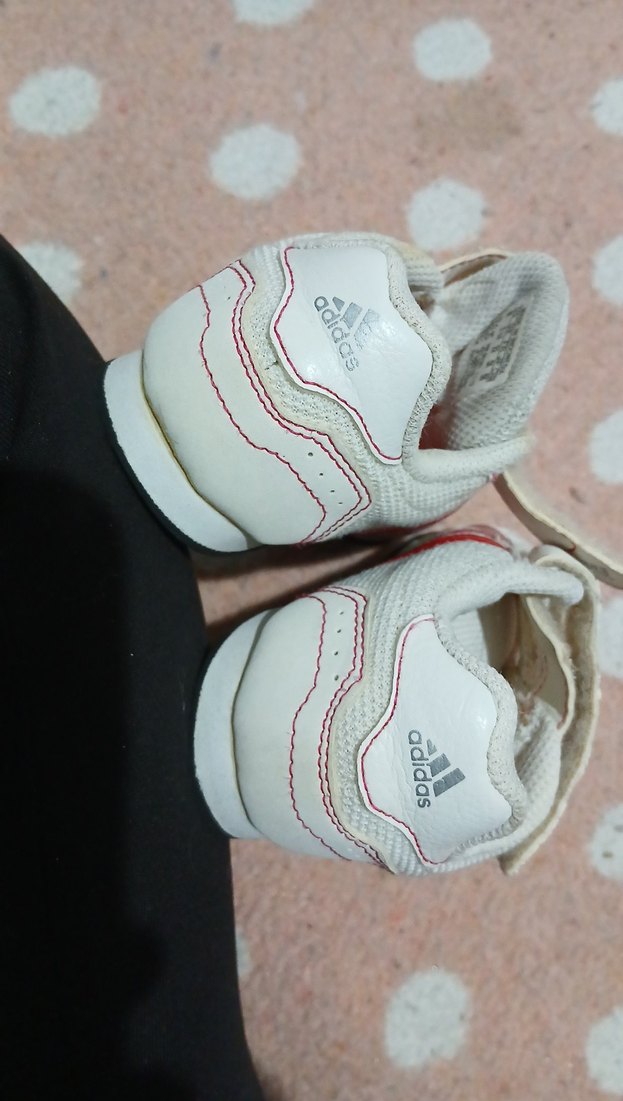 Kız Çocuk Beyaz Cırt Cırtlı Spor Ayakkabı - Görsel 5