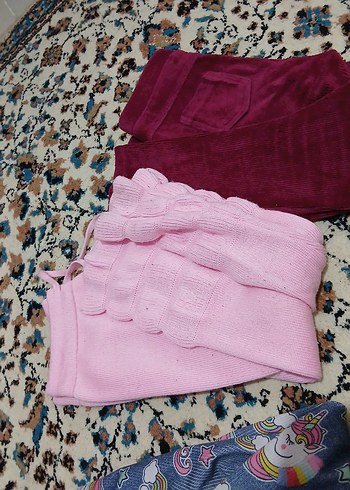 Kız Çocuk Renkli Batik Desenli Tayt - Görsel 2