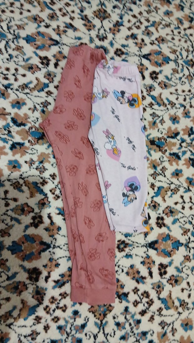 Kız Çocuk Renkli Batik Desenli Tayt - Görsel 4