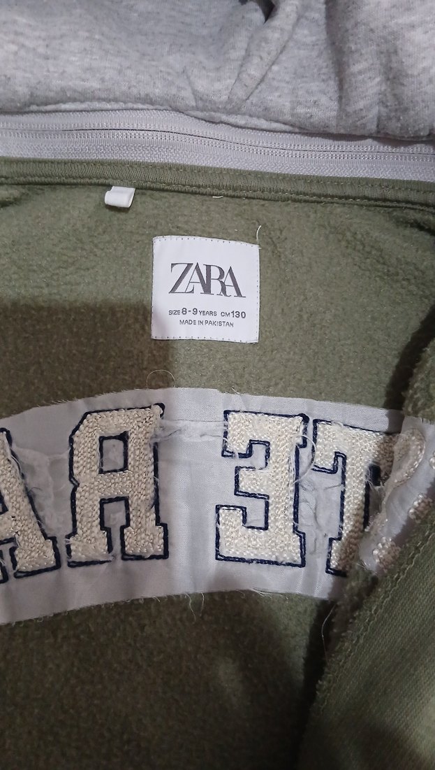 Erkek Çocuk Kapüşonlu Gri Street Wear Ceket - Görsel 2