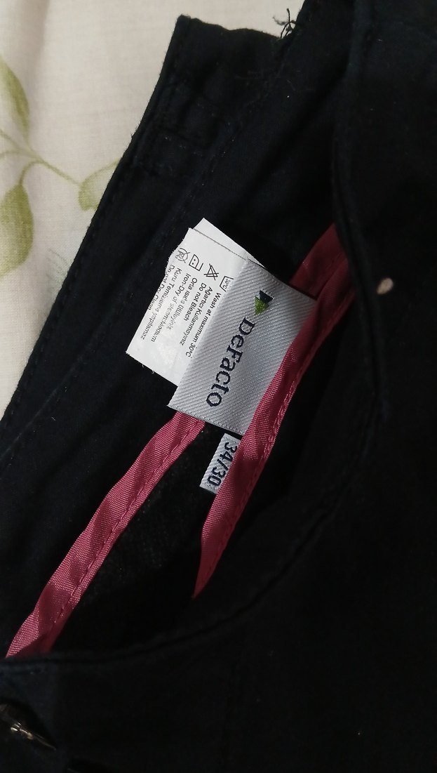 Siyah Kadın Midi Kumaş Pantolon - Görsel 3