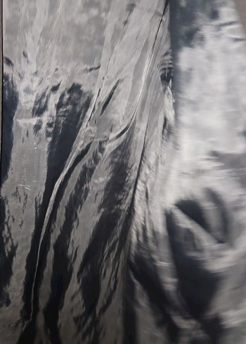 Kapüşonlu Siyah Kaban - Görsel 5