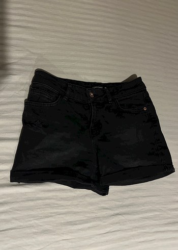 Siyah Mini Kadın Denim Şort