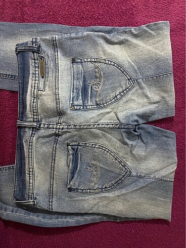38 Beden pull&bear y2k kot pantolon jean
