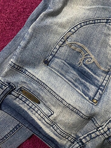 38 Beden mavi Renk pull&bear y2k kot pantolon jean