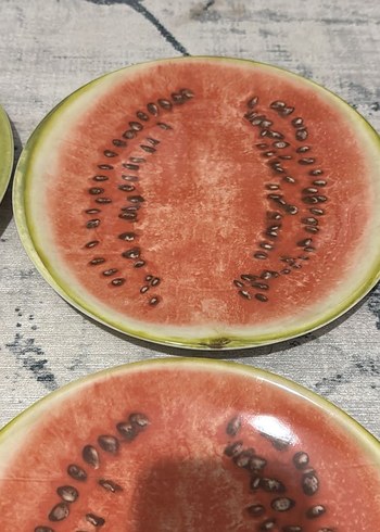 Meyve Desenli Renkli Tabak Seti - Görsel 9