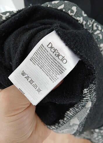 xs Beden siyah Renk Defacto elbise oversize