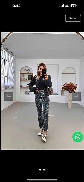 Zara leopar desenli jean