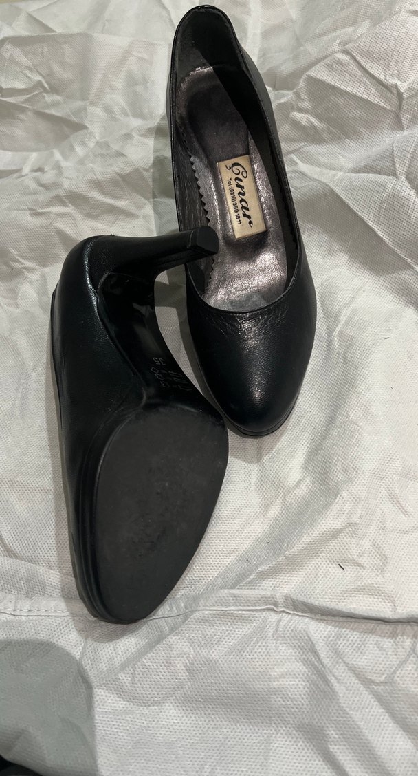 Siyah Buckle Detaylı Stiletto Topuklu Ayakkabı - Görsel 3