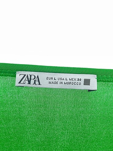 l Beden yeşil Renk Zara Uzun Elbise %70 İndirimli.