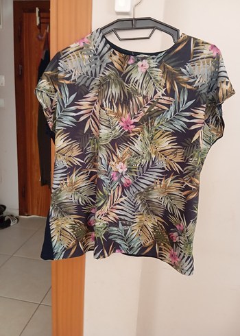 LC Waikiki Çiçek Desenli Kısa Kollu Kadın Bluz