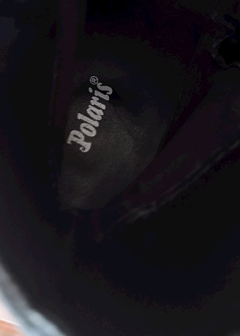 Gri Deri Tokalı Blok Topuklu Bot - Görsel 5