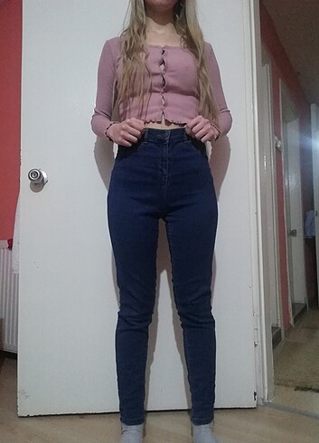 Yuksek bel jean