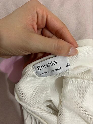 Bershka Bershka beyaz mini elbise
