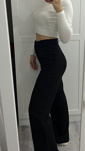 Trendyol & Milla Trendyolmilla siyah wide leg yüksek bel pantolon