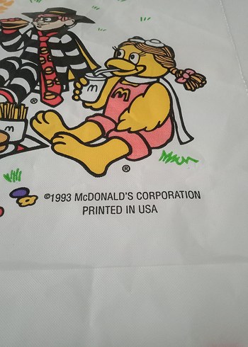 1990'lardan Mc Donald's Yemek Önlüğü - Görsel 7