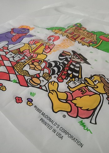 1990'lardan Mc Donald's Yemek Önlüğü - Görsel 6