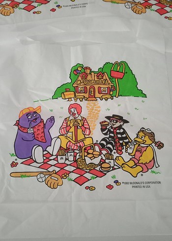 1990'lardan Mc Donald's Yemek Önlüğü - Görsel 2