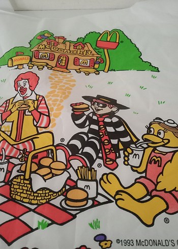 1990'lardan Mc Donald's Yemek Önlüğü - Görsel 4