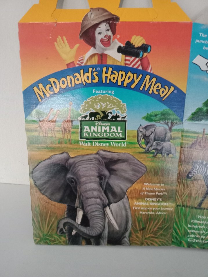 McDonalds Disney Animal Kingdom Happy Meal Kutusu (1998) - Görsel 2