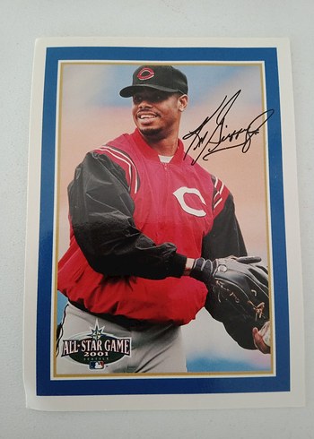 2001 Upper Deck Ken Griffey -Cincinnati Reds Beyzbol Kartı - Görsel 2