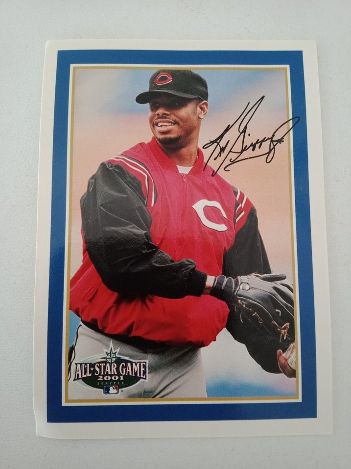 2001 Upper Deck Ken Griffey -Cincinnati Reds Beyzbol Kartı - Görsel 2