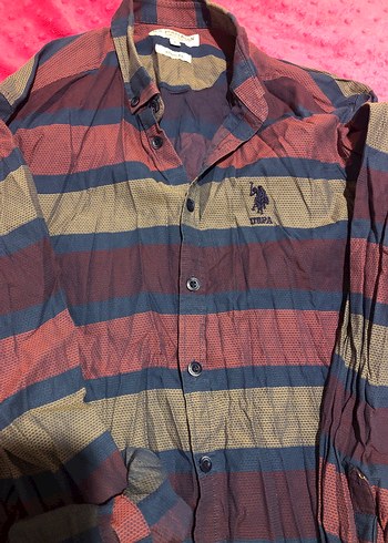 U.S Polo Assn. Cizgili Uzun Kollu Gomlek