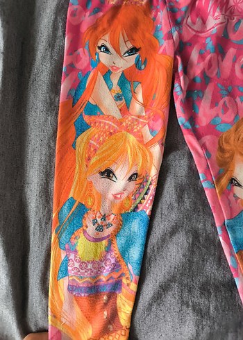 Renkli Tie-Dye Kız Tayt - Görsel 3