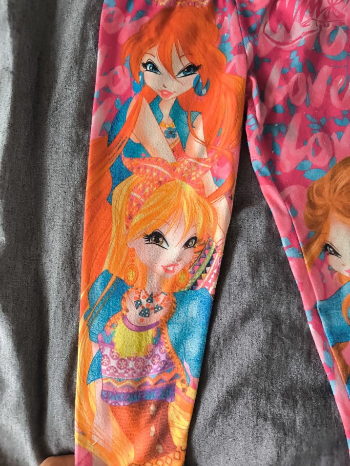 Renkli Tie-Dye Kız Tayt - Görsel 3