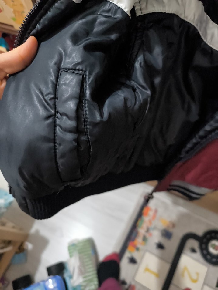 Bordo Fermuarlı Erkek Çocuk Mont - Görsel 2