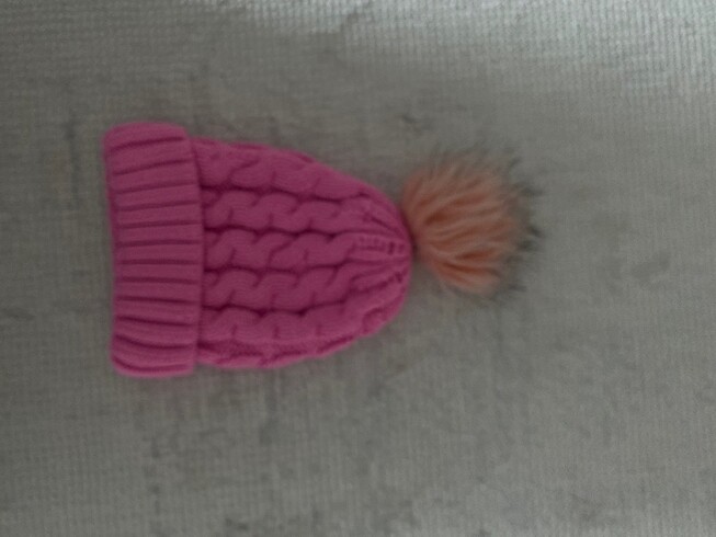 5-8 Yaş, 22 cm Beden pembe Renk Kız çocuk bere