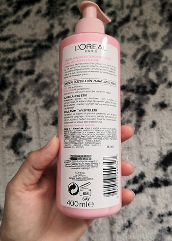 Loreal Paris L'Oréal Değerli Çiçekler Temizleme Sütü 400ml