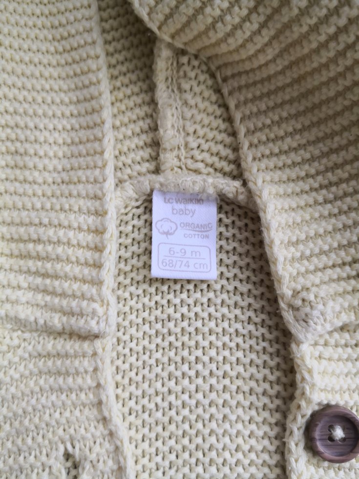 Erkej  Çocuk Sarı Kapüşonlu Triko Hırka - Görsel 3