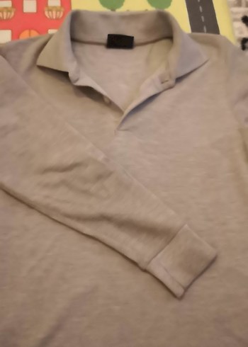 Diğer Gri uzun Kollu Polo Tişört 2 adet