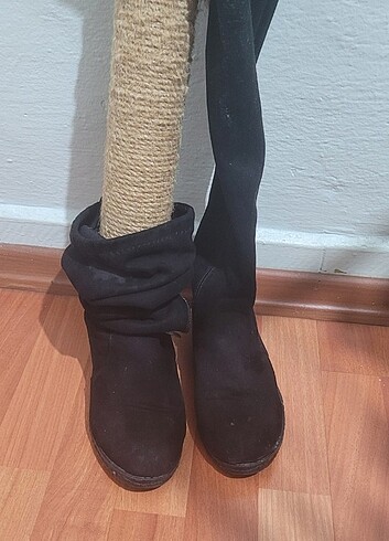 36 Beden siyah Renk Çorap cizme