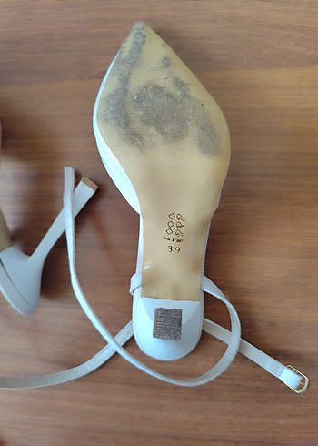 39 Beden beyaz Renk Beyaz Stiletto Topuklu Kadın Abiye Ayakkabı