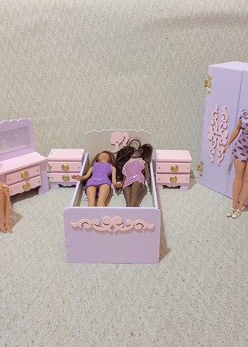 Pastel Pembe Bebek Mobilyası Seti - Görsel 3