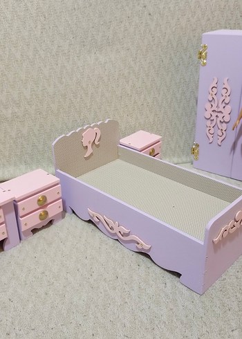 Pastel Pembe Bebek Mobilyası Seti - Görsel 6