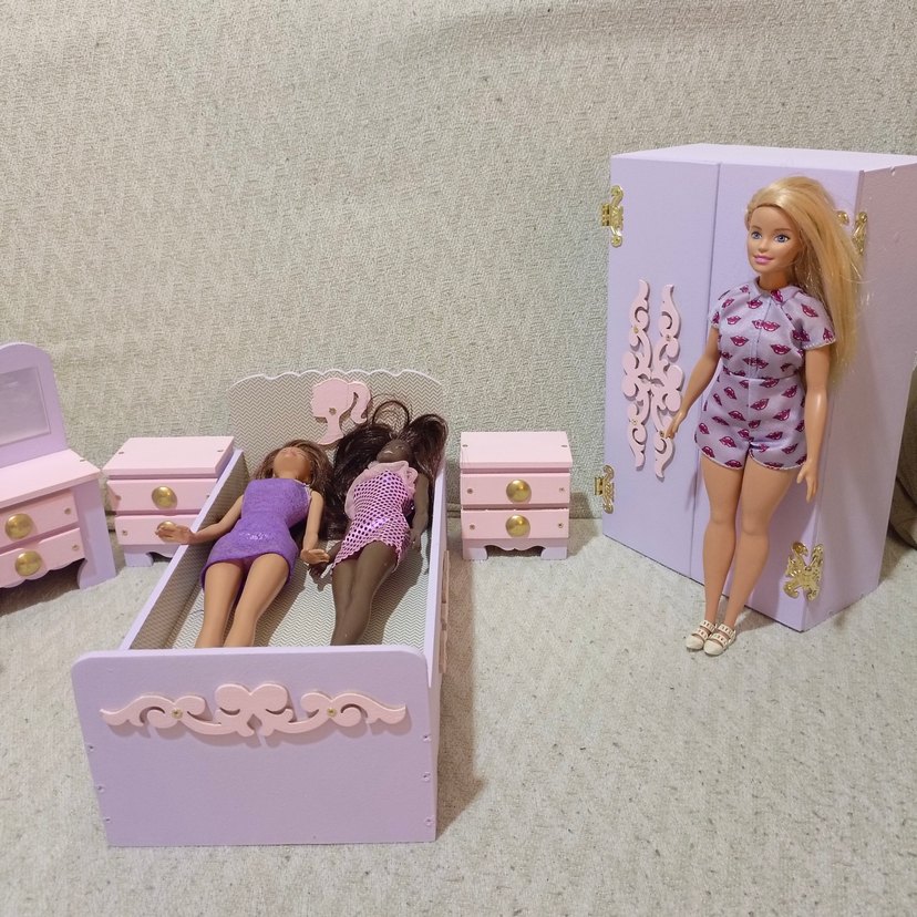 Pastel Pembe Bebek Mobilyası Seti - Görsel 2