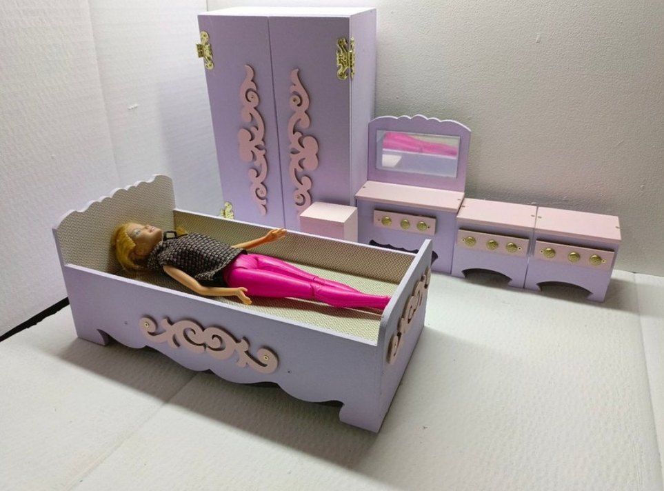 Pembe Bebek ve Pastel Mobilya Seti - Görsel 5