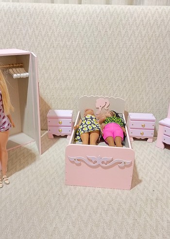 Çocuk Yatak Seti barbie bebekler görseldir ürüne dahil değildir - Görsel 2