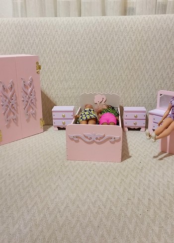 Çocuk Yatak Seti barbie bebekler görseldir ürüne dahil değildir - Görsel 8